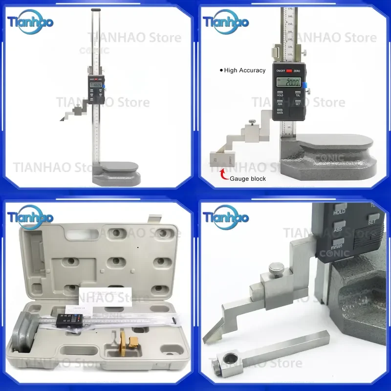 Electronic Height Gauge for LCD Display Vernier Height Calipers Digital Height Gauge 300mm 500mm 600mm 1000mm