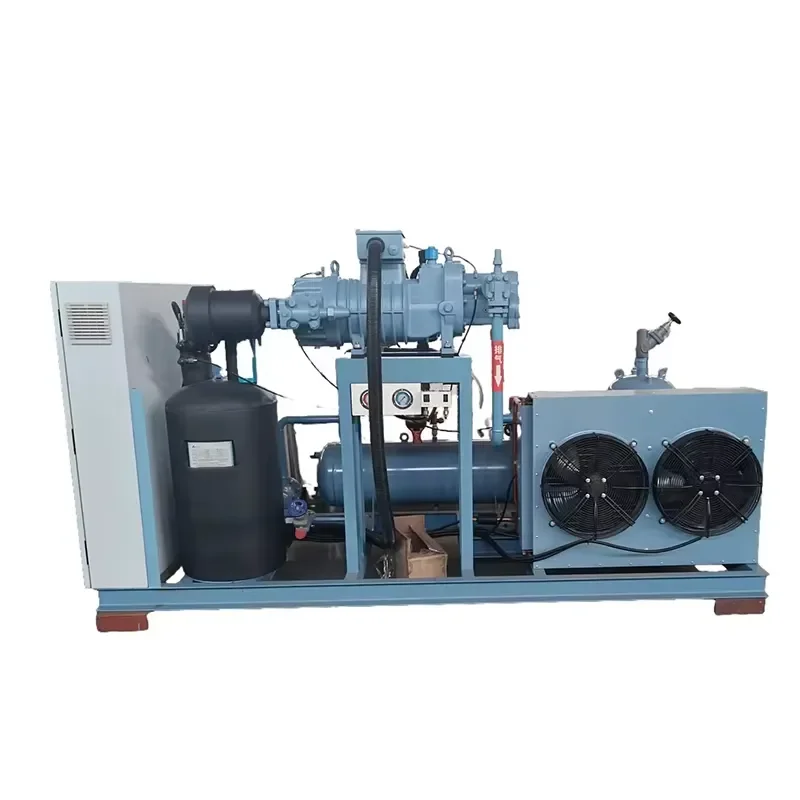 High Quality Complete Sets of Refrigeration Equipment Cold Storage Refrigeration Screw Compressor Unit