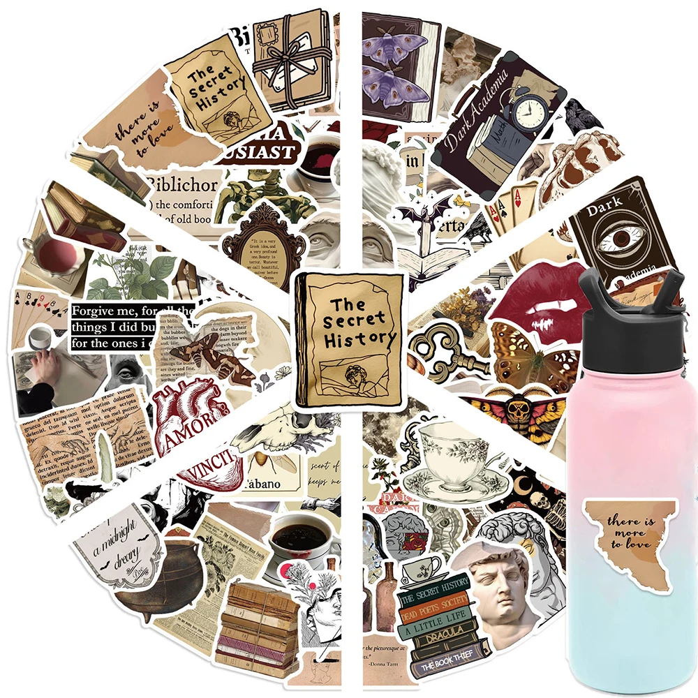 10/30/50/100 Stück Coole Dunkle Ästhetische Cartoon-Aufkleber Retro Gothic Graffiti Abziehbilder DIY Gepäck Handy Fahrrad Wasserdichtes Aufkleber-Set