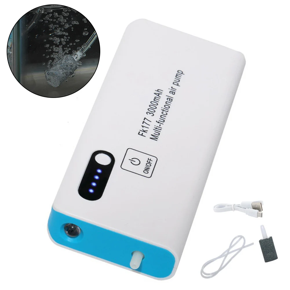 1pc Fishing Aerator Air Pump USB Charging Oxygen Pump Car Oxygenated 14X6X2.2cm Oxygen Compressor Fishing Tools