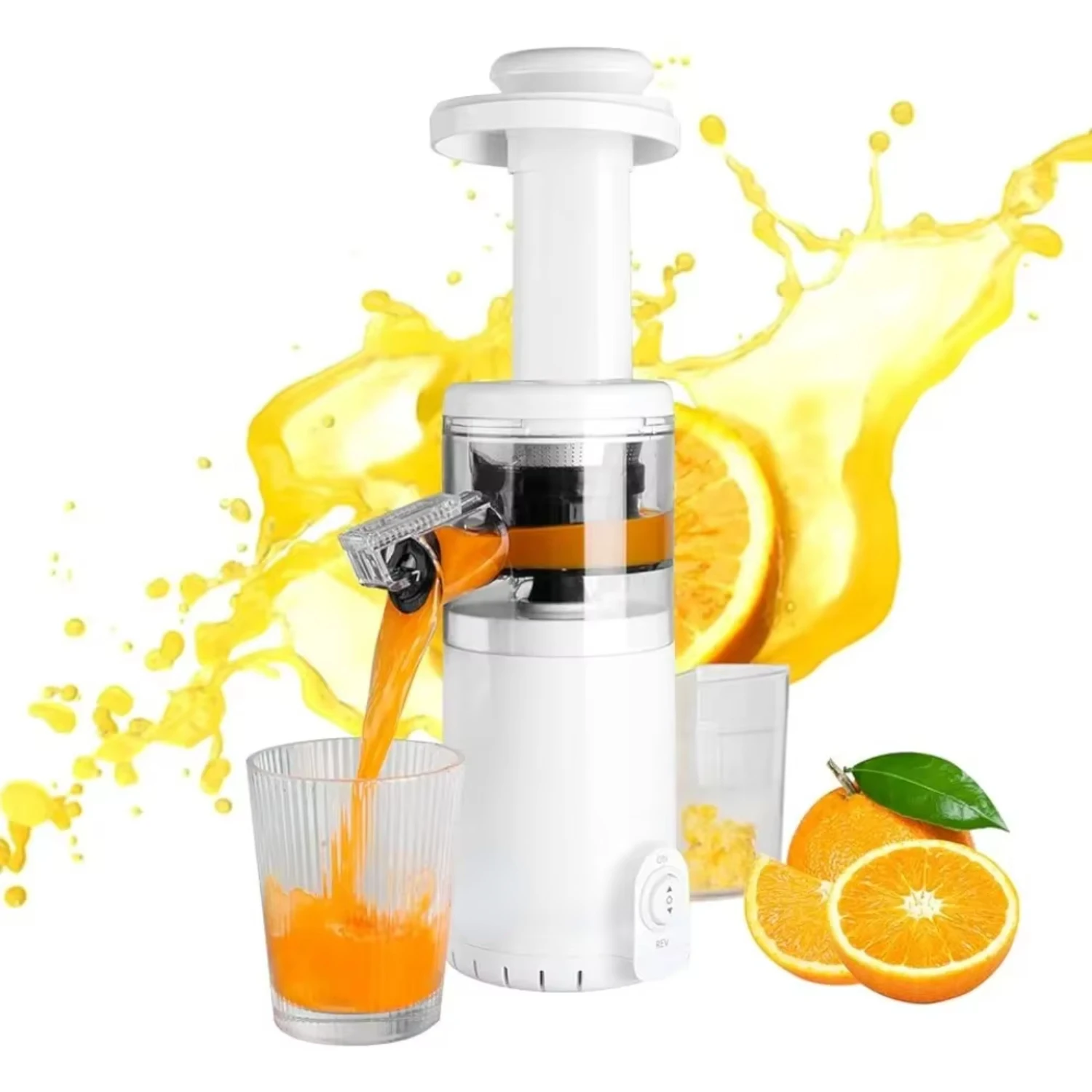 Slow Mini Juicer Extractor Easy to Clean, Cold Press Juicer Machine with quiet motor  High Nutrient Fruit & Vegetable Juice