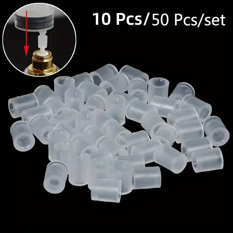 50/10Pcs Perfume Dispenser Syringe Needle Adapter Converter Portable Filling Tool
