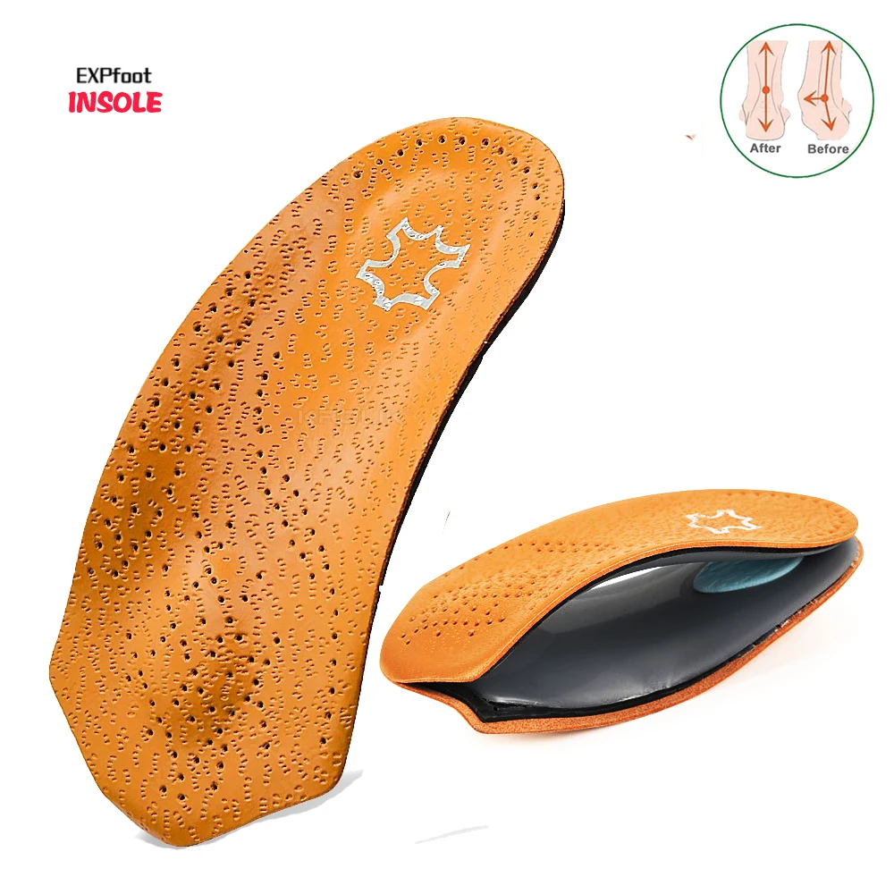 New 3/4 Length Half Arch Support Orthopedic Shoes Sole Insole FlatFoot Correct  Feet Care Health Orthotics Insert Shoe Cushion