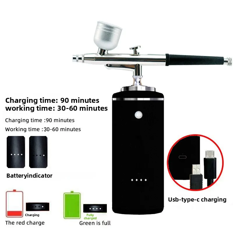 

Direct Opening Rechargeable Electric Small Airbrush Air Pump Set Model Painting Home Coloring Fill Car Paint