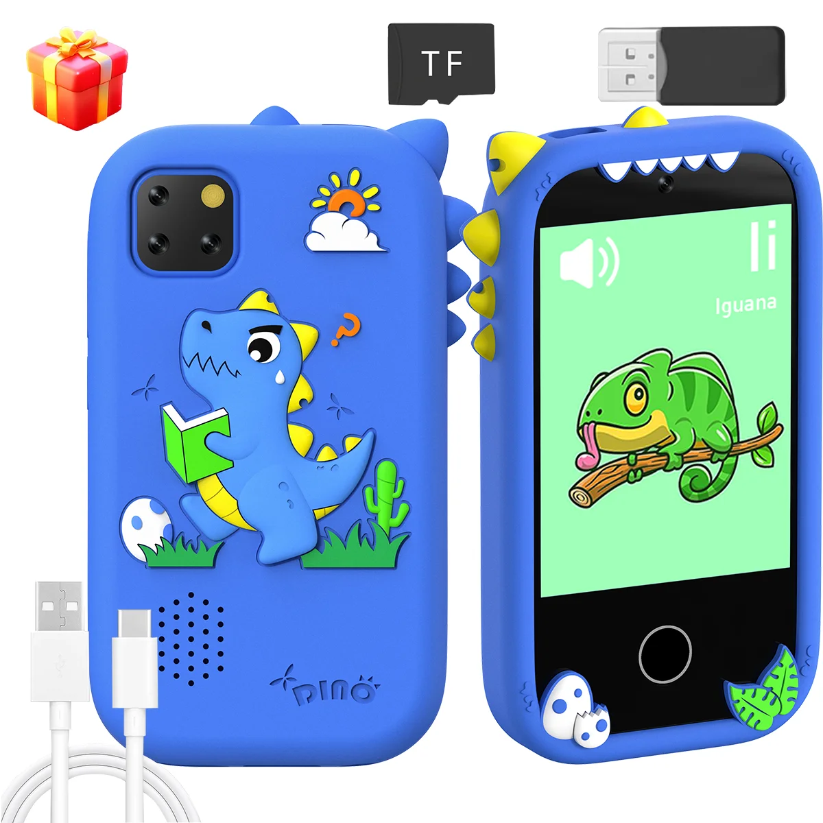 لعبة هاتف تعلم تعليمية للأطفال الكل في واحد مع كاميرات مزدوجة. لعبة كاميرا ذكية محمولة للأعمار من 3 إلى 12 سنة. عيد الميلاد وعيد الميلاد G #1