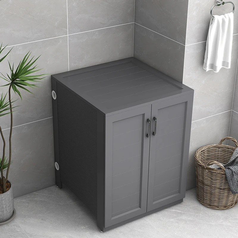 Outdoor space aluminum flip cover pulsator washing machine cabinet drum washing machine protective cover waterproof sunscreen lo