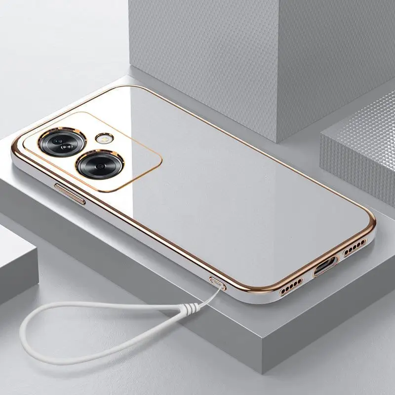 For Oppo A79 Case OPPO A79 5G Phone Case oppo A79 Case a79 Cover OPPO CPH2553 Luxury Square Plating Shockproof Back Cover