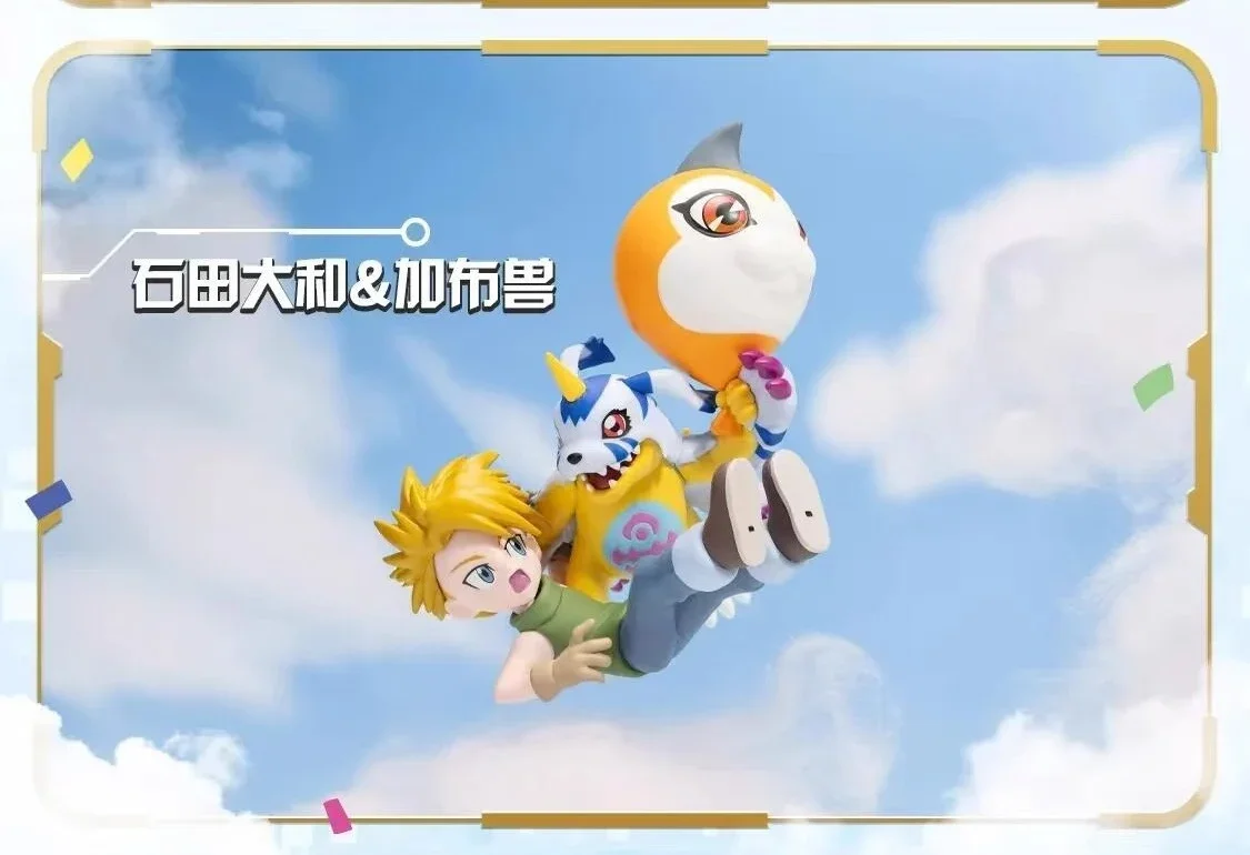 バンダイ デジモンアドベンチャー 25 周年記念版 トレンディなおもちゃフィギュア ブラインドボックス かわいいキーホルダー装飾収集ギフト