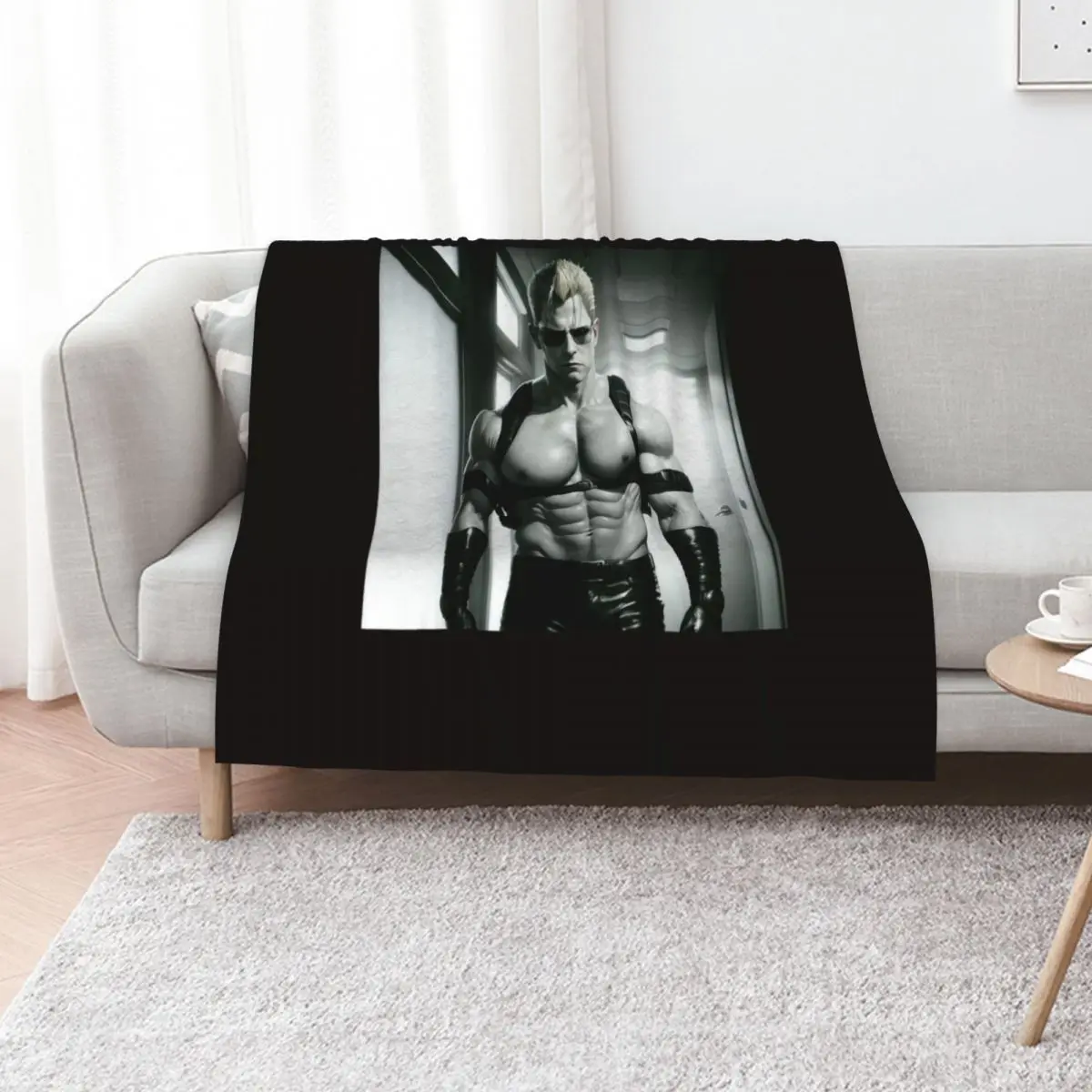 Albert Wesker Hot Throw Blanket cosplay anime Kid'S Plaid Summer Beddings Flannel Fabric Warm Blankets