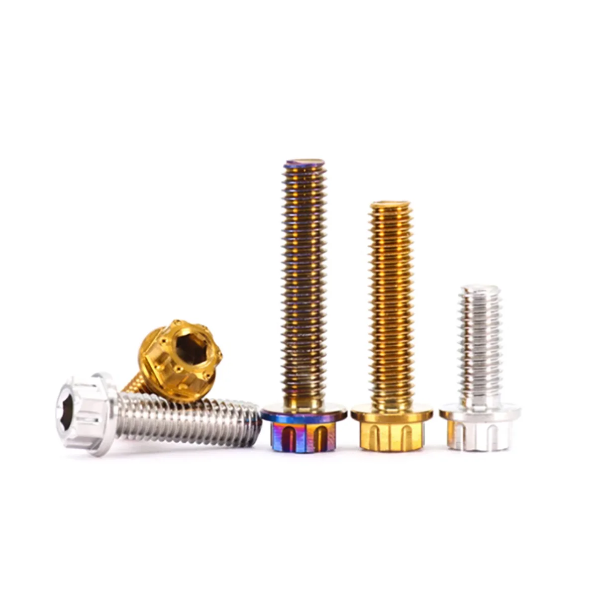 304 Stainless Steel Inner And Outer Hexagonal Flange Screws / Motorcycle Modified Mudguard  Bolts M6-M10