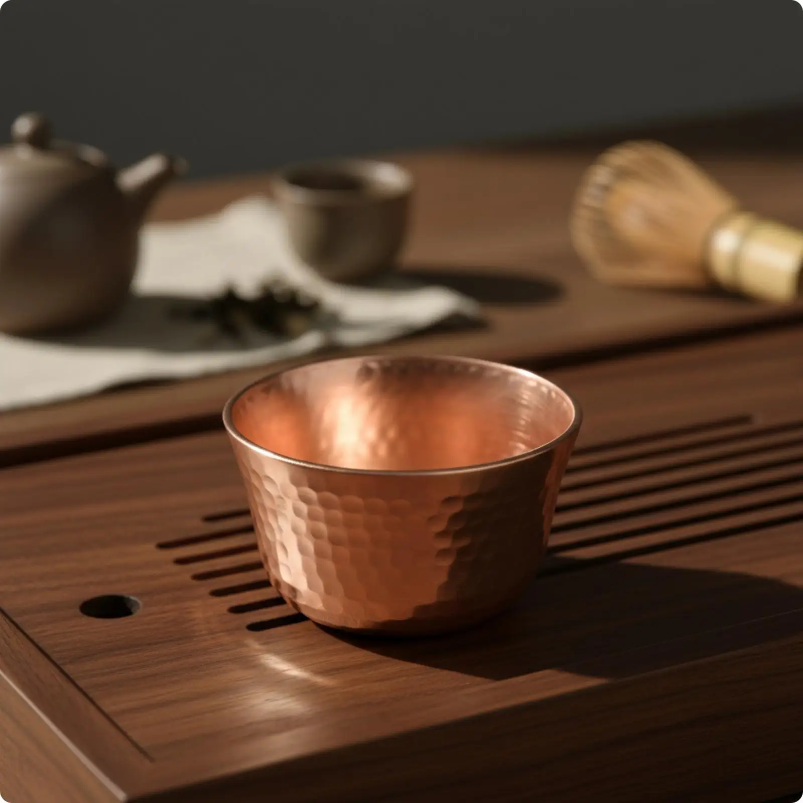 Small Copper Drinking Cup Compact 60 Ml Copper Cup Handcrafted Drinkware for Home Kitchens, Tasting Portions, Espresso Pours