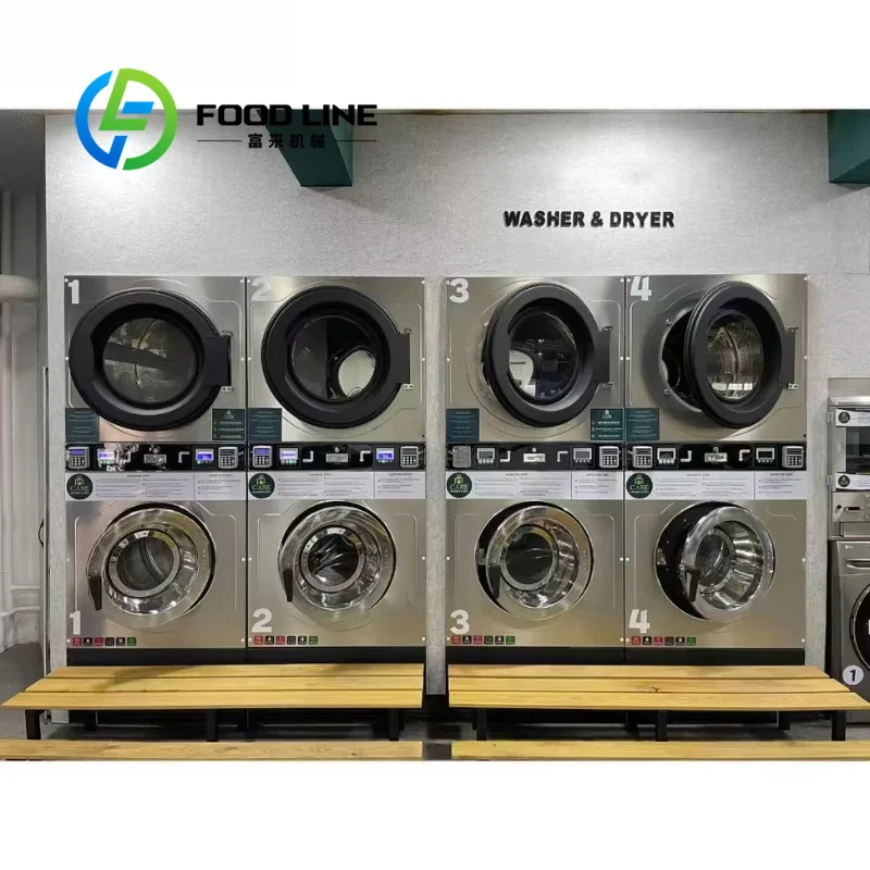 Top Popular Laundry Washing Machine For Commercial Use Coin/card/token Washing Machine Dryer Customize Customize