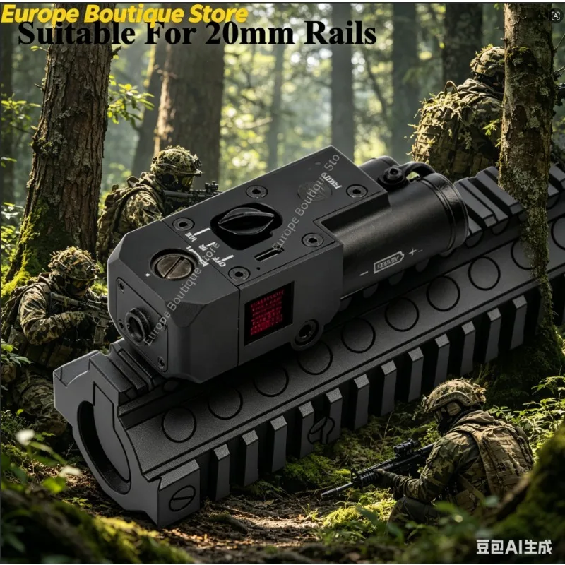 WADSN CQBL Alloy IR Style Red Mark Laser Indicator M300 Handlight White LED With Dual Setting Switch Airsoft Field Scout AR