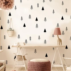 Nordic Boho Minimalist Tree Wall Sticker Decal Travel Adventure Jungle Camping  Wilderness Bedroom Kids Room Playroom