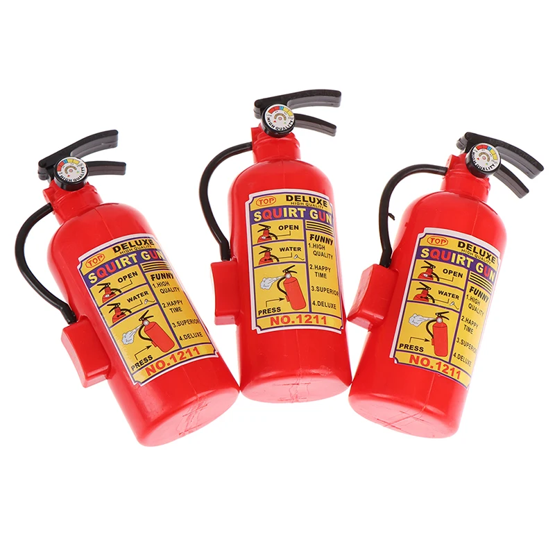 3Pcs Funny Mini Fire Extinguisher Toys Whole Person Prank Toy Mini Water Gun