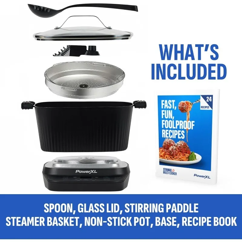 STIRMAX PLUS طباخ رقمي متعدد سعة 7.5 لتر مع مجداف تلقائي لتحريك وتقطيع، 9 في 1 إعدادات مسبقة قابلة للبرمجة إلى Sauté، Sear #5