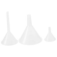 1/3Pcs Clear Plastic Funnel Set Practical Filling Tool Kitchen Funnel Filling Small Bottles