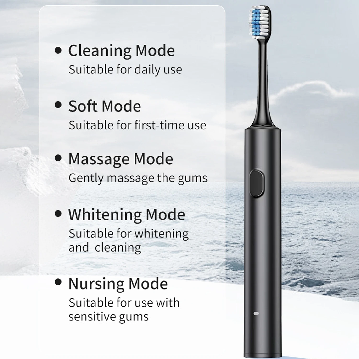 2026 ترقية فرشاة أسنان كهربائية بالموجات الصوتية IPX7Waterproof الذكية سونيك فرشاة بالموجات فوق الصوتية تبييض الأسنان فرشاة أسنان لفرشاة الأسنان #6