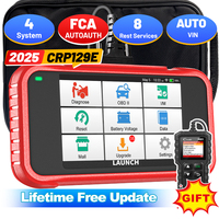 LAUNCH X431 CRP129E OBD2 Scanner Engine ABS SRS AT Car Auto Code Reader 8 RESET SAS,BRAKE,OIL,INJEC,TPMS,BMS,ETS,DPF code Reader