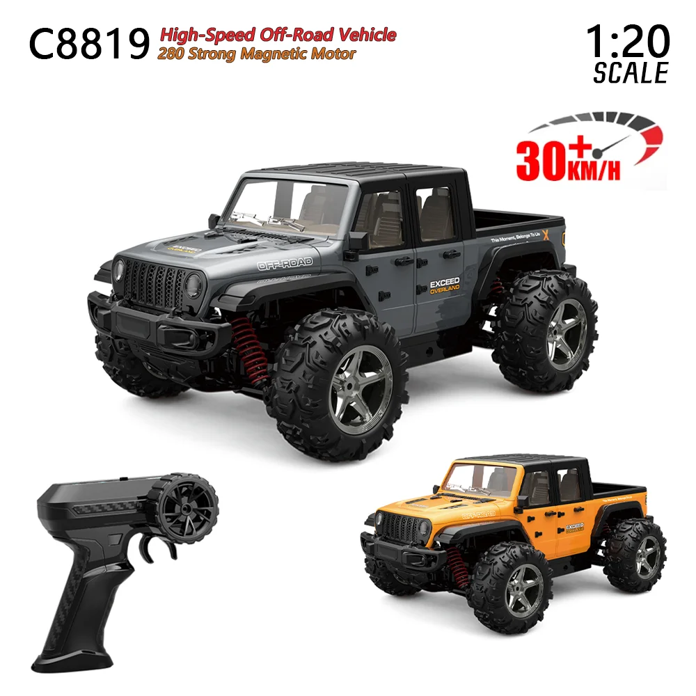 

1/20 полномасштабный радиоуправляемый автомобиль 35 км/ч 4WD внедорожный альпинистский гусеничный автомобиль 2,4G с дистанционным управлением со светодиодной подсветкой модель игрушки для детей