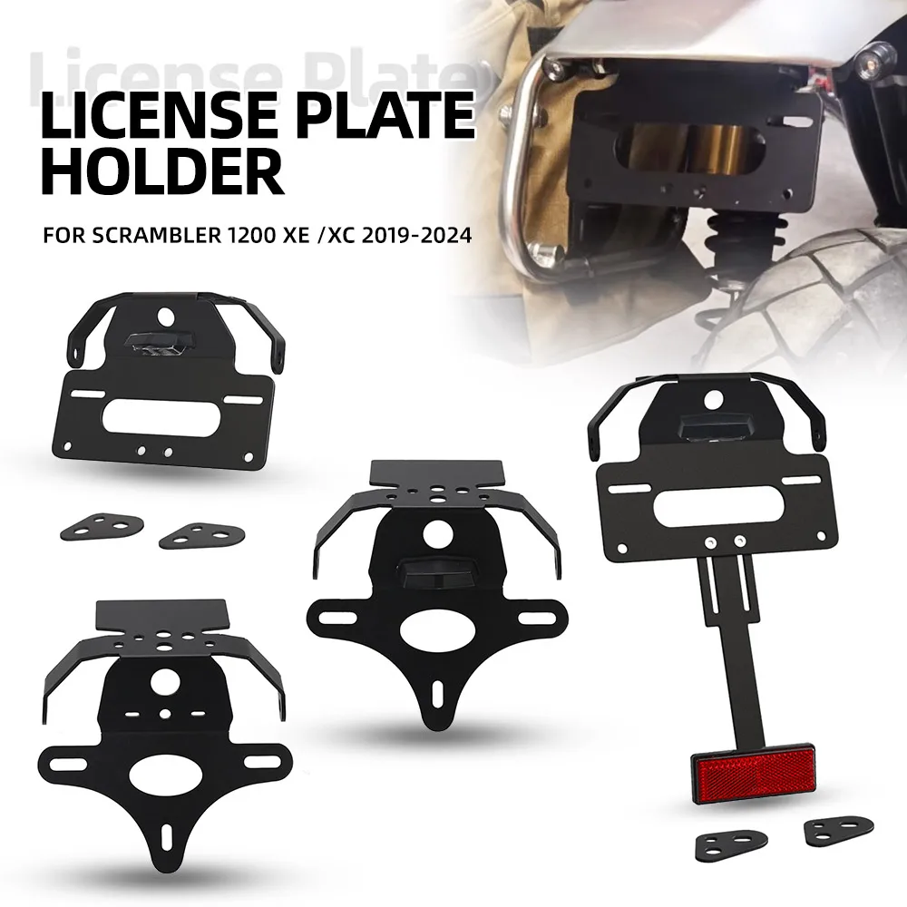 Motorcycle Rear License Plate Holder Bracket Tail Tidy Fender Eliminator For Scrambler 1200 XE /XC 2019 2020 2021 2022 2023 2024