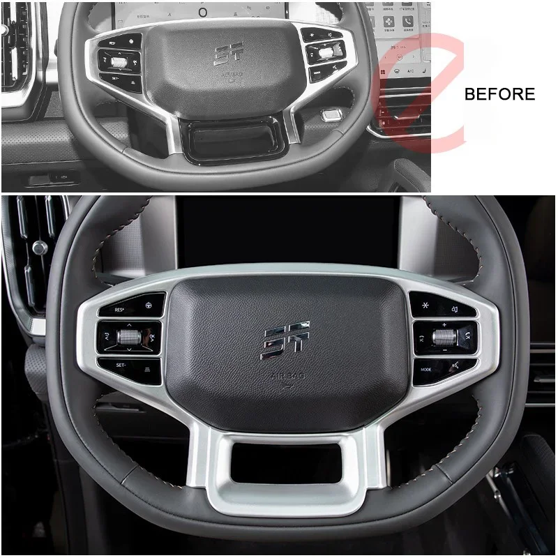

For Jetour Traveler T2 2023 2024 2025 Steering Wheel Panel, Door Handrail Armrest Trim Strip, Air Outlet Frame Interior Parts