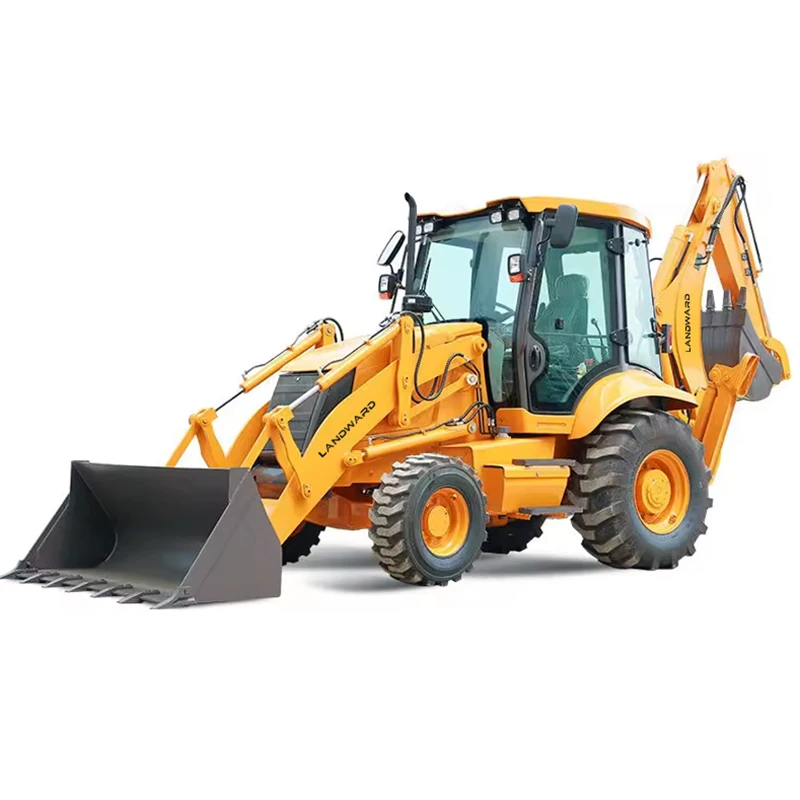 Site Construction Small 4x4 Backhoe Excavator Loader Agriculture Mini Front Loader Household New Diesel Engine Loader Customized