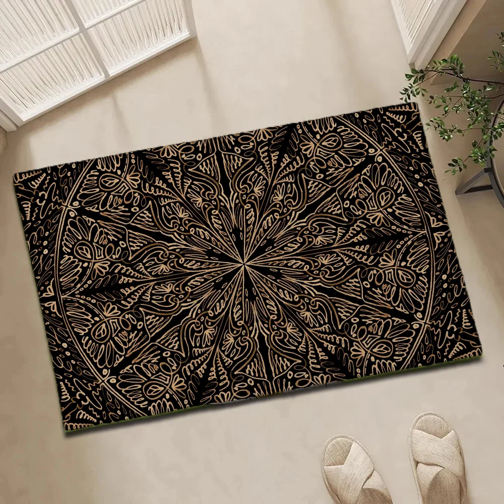 

Fashion Bath Mat New Mandala Rugs Living Room Lounge Rug For Kitchen Bedroom Carpet Doormat Home Entrance Door Foot the Bathroom