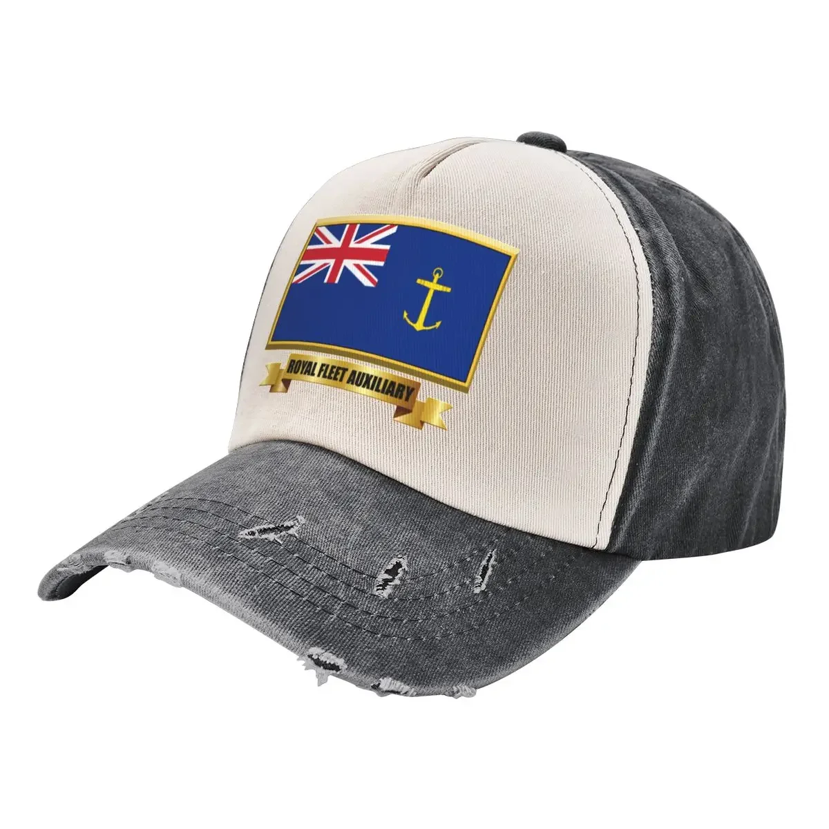 ROYAL FLEET AUXILIARY Blue Ensign Gifts, Masks, Stickers & Products (N) Baseball Cap Big Size Hat western Hat Men Hats Women's