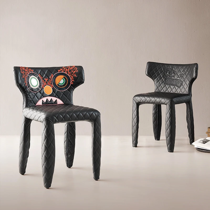 Monster Chair Moooi Monster Italian Light Luxury Premium Leather Dining Chair Designer Dining Room Furniture Monster Chair