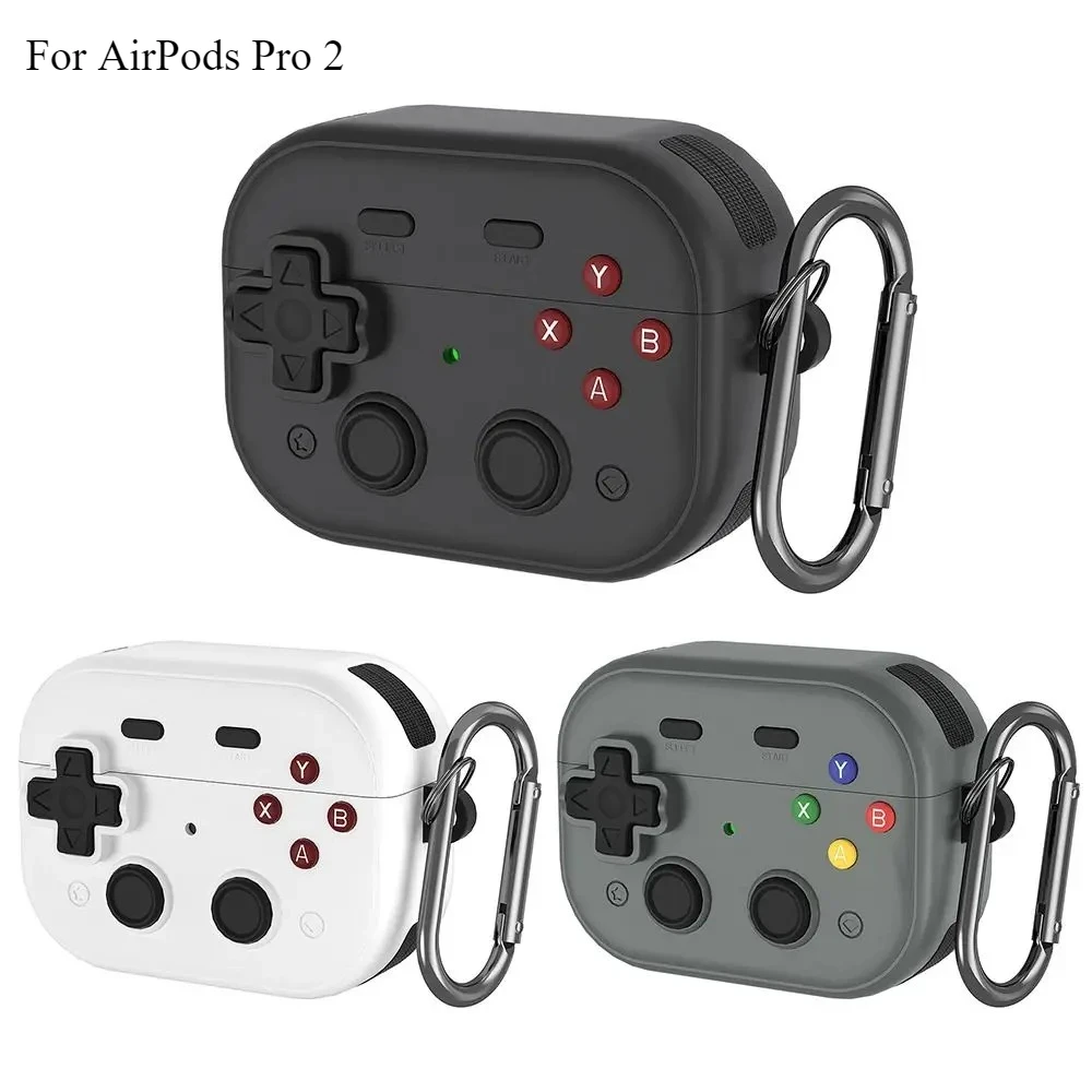 Etui w stylu konsoli do gier 3D w stylu vintage na AirPods 3/4/Pro2 - wysokiej jakości silikonowe etui z precyzyjnymi wycięciami