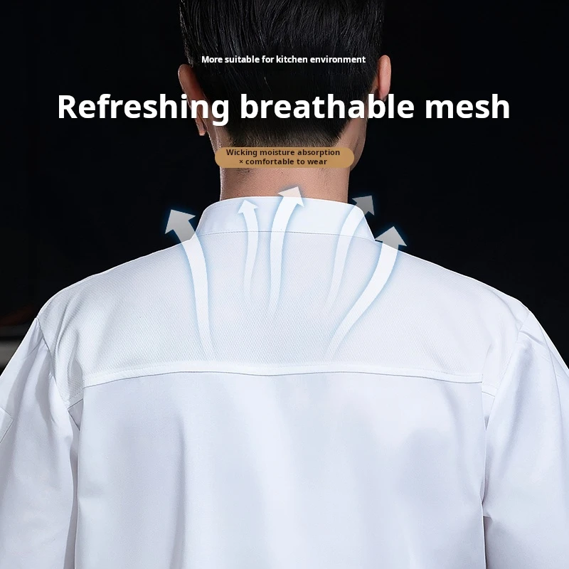Uniforme de Chef, Costume d'hôtel de Restaurant de restauration, vêtements de cuisine, chemise de Chef, tablier à manches courtes, vêtements de cuisine, Costume de travail pour hommes et femmes