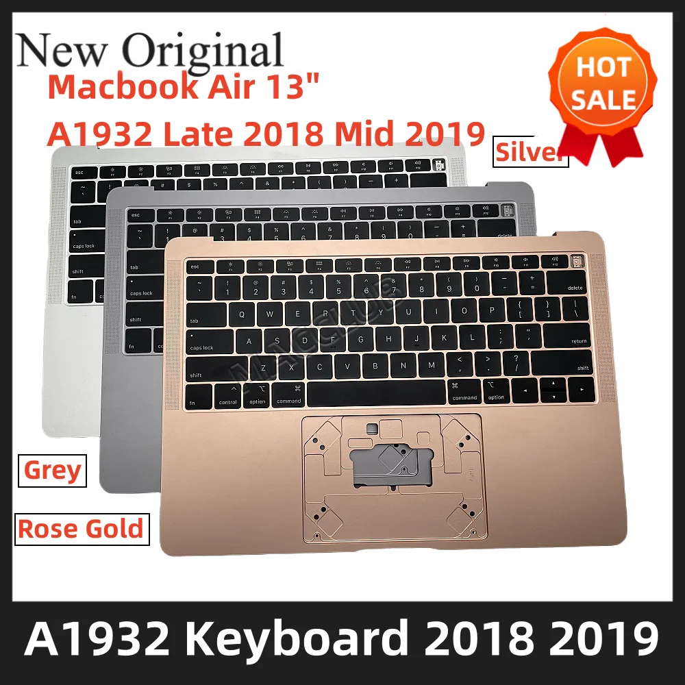 New Top case+US Keyboard Palmrest Space Gray Silver rose gold For MacBook Air 13