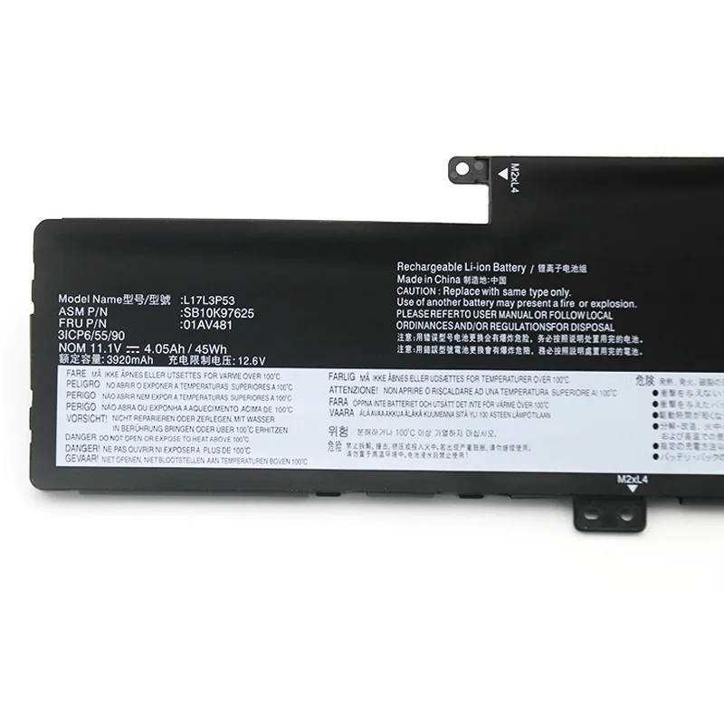 ZD L17M3P55 Laptop Battery For Lenovo Thinkpad S2 Yoga L380 L390 Thinkpad Yoga S2 2018 Series 01AV481 01AV483 L17L3P53 L17C3P53