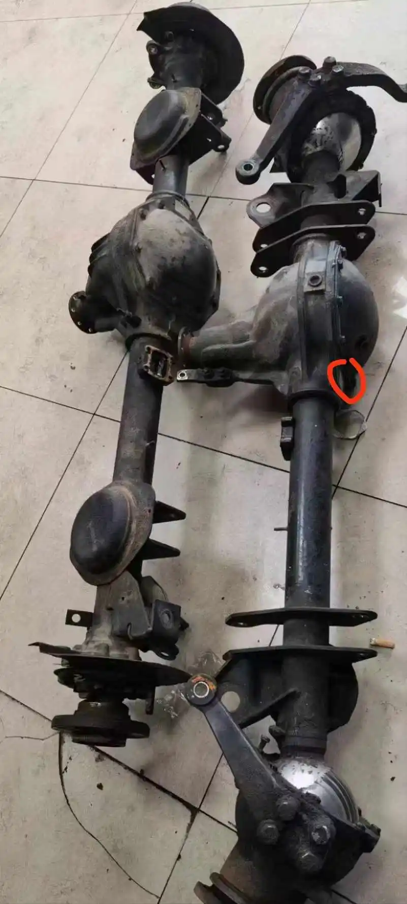 For Mercedes-Benz G500 Front Axle Suspension Assembly, Pure Original Dismantled Car Parts