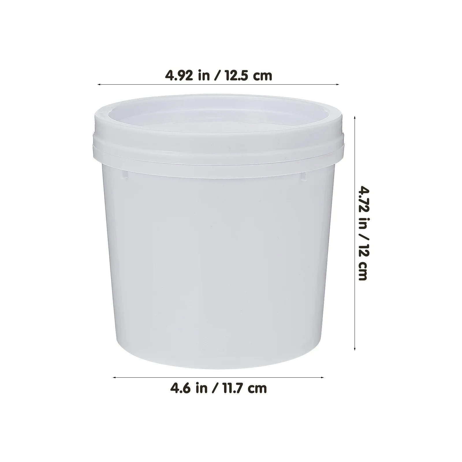 5 Pcs Plastic Barrel Small Bucket with Handle Buckets Multipurpose Wash Empty Beach Sand