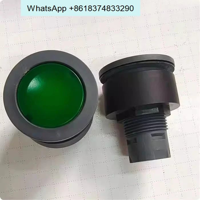 Shili High Push Button Switch Circular Self-Resetting RXJT Flat Self-Resetting Hole Size 22mm, Color Optional
