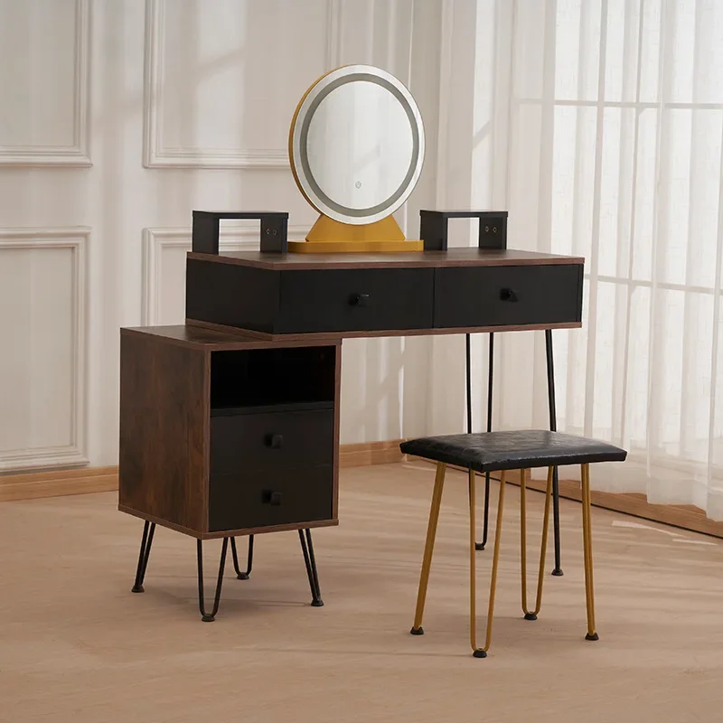 Italian minimalist dresser, bedroom minimalist makeup table, small apartment