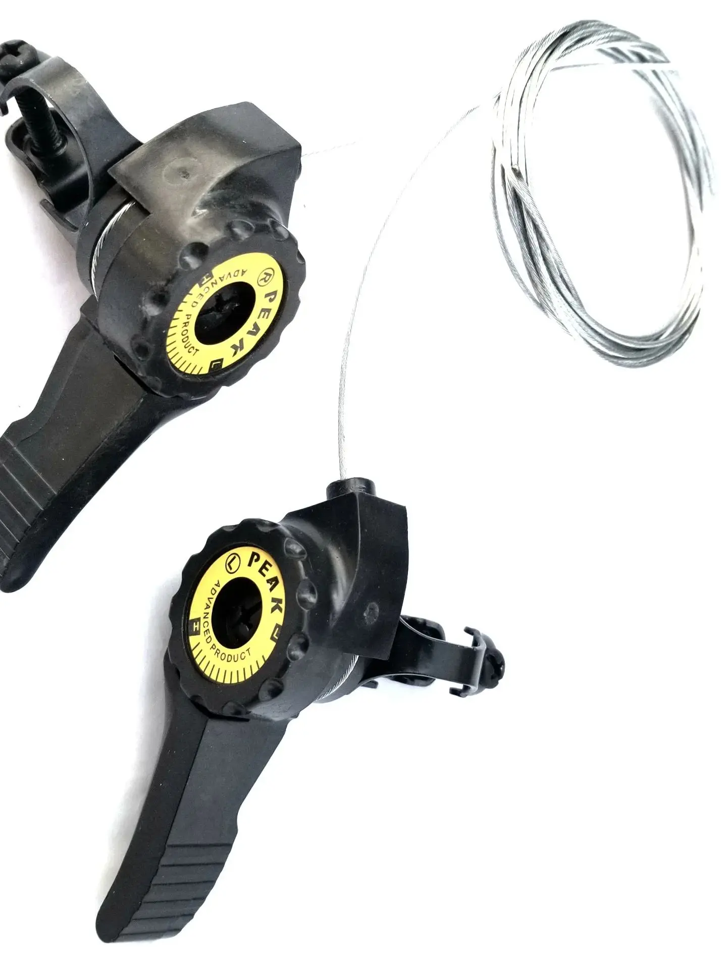 AliExpress NONE 1 Pair Bicycle Shifter 15/18/21 Speed UniversalLever Mountain Bike With Cable Trigger Gear Shift Levers Bicycle Deraille Black