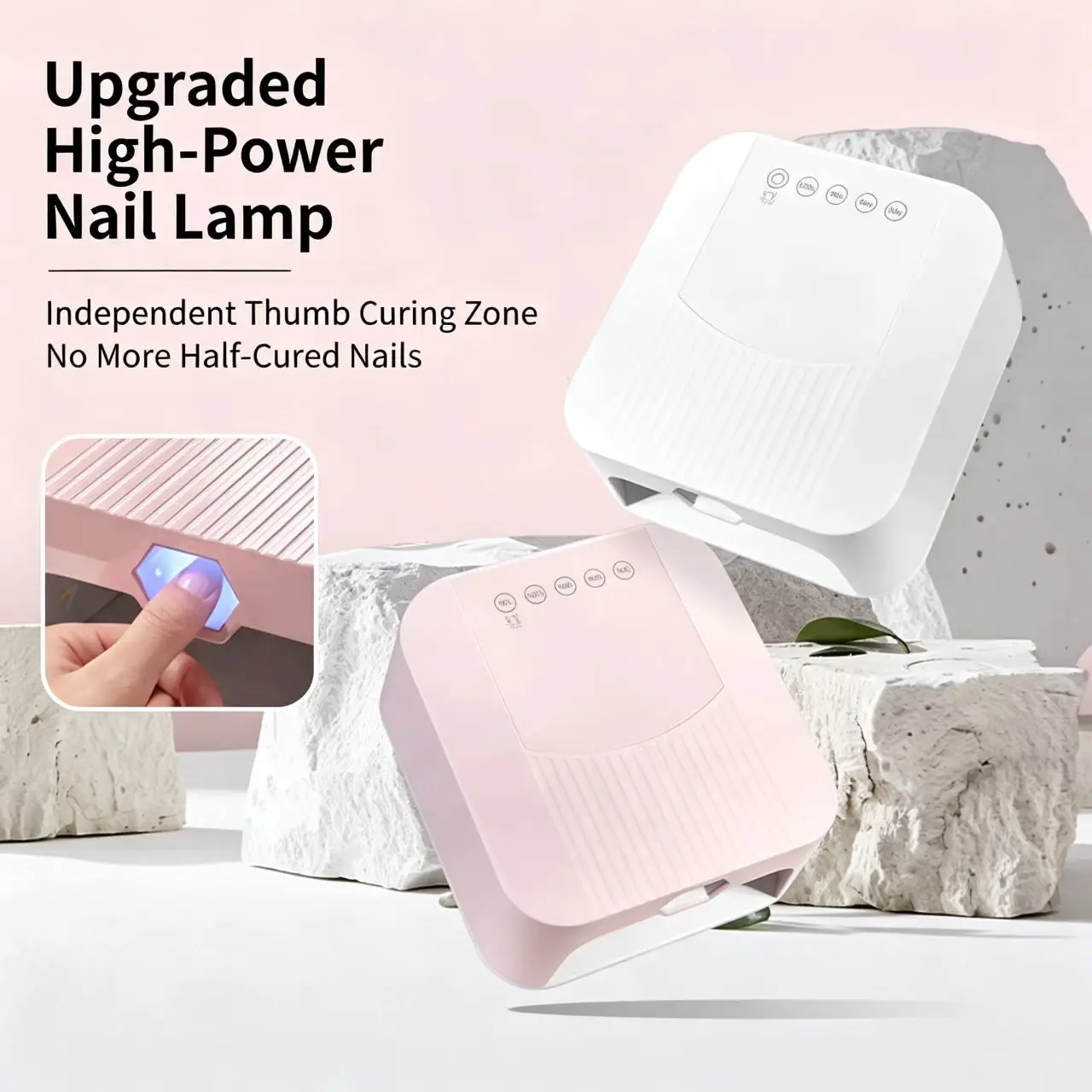 New 2 IN 1 Nail Dryer LED Lamp for Nail suopplies  Single Toe Finger Full Hand Nail Curing Dual Port Lamp Auto Sensor Art