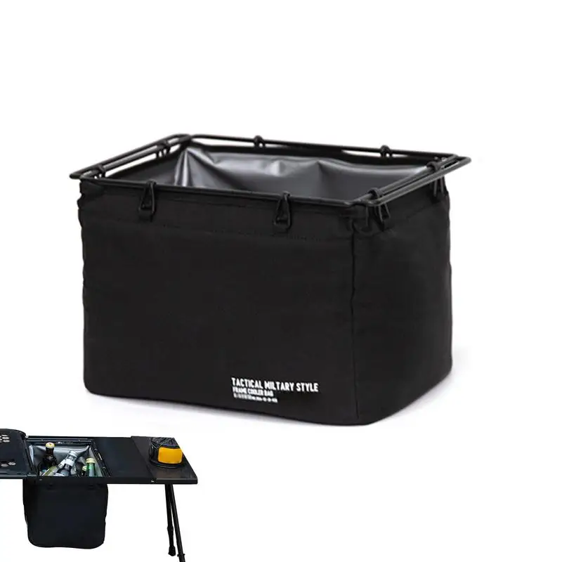 

Foldable Ice Buckets 12L Insulated Ice Bucket Cooler Camping Table Drinks Cooler Box 600D Oxford Cloth For Hot Weather Drinks