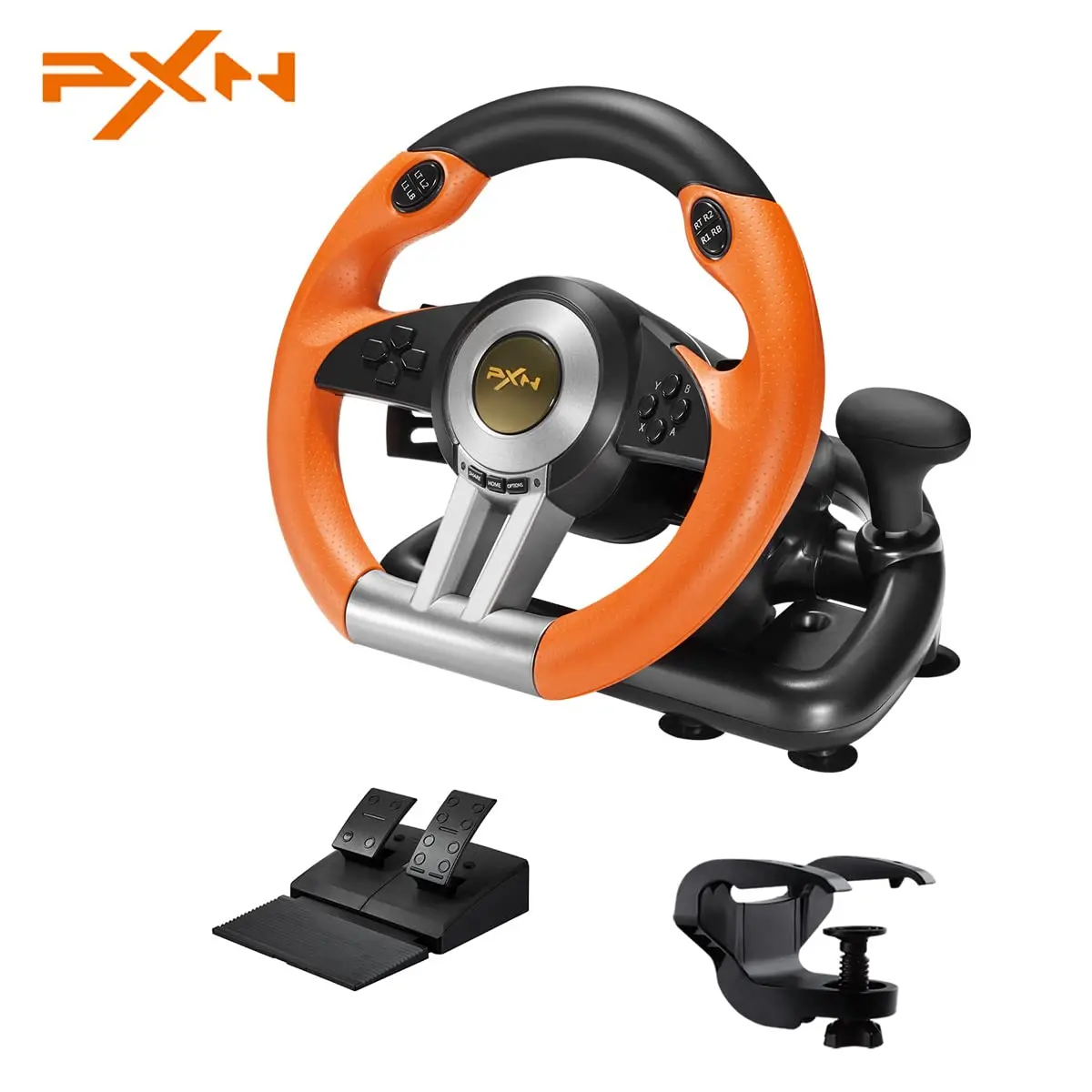 PXN V3 Pro Game Steering Wheel Racing Simulator 180 Rotation Gaming Volante For PC Windows/PS4/SwitchXbox One/Xbox Series X/S