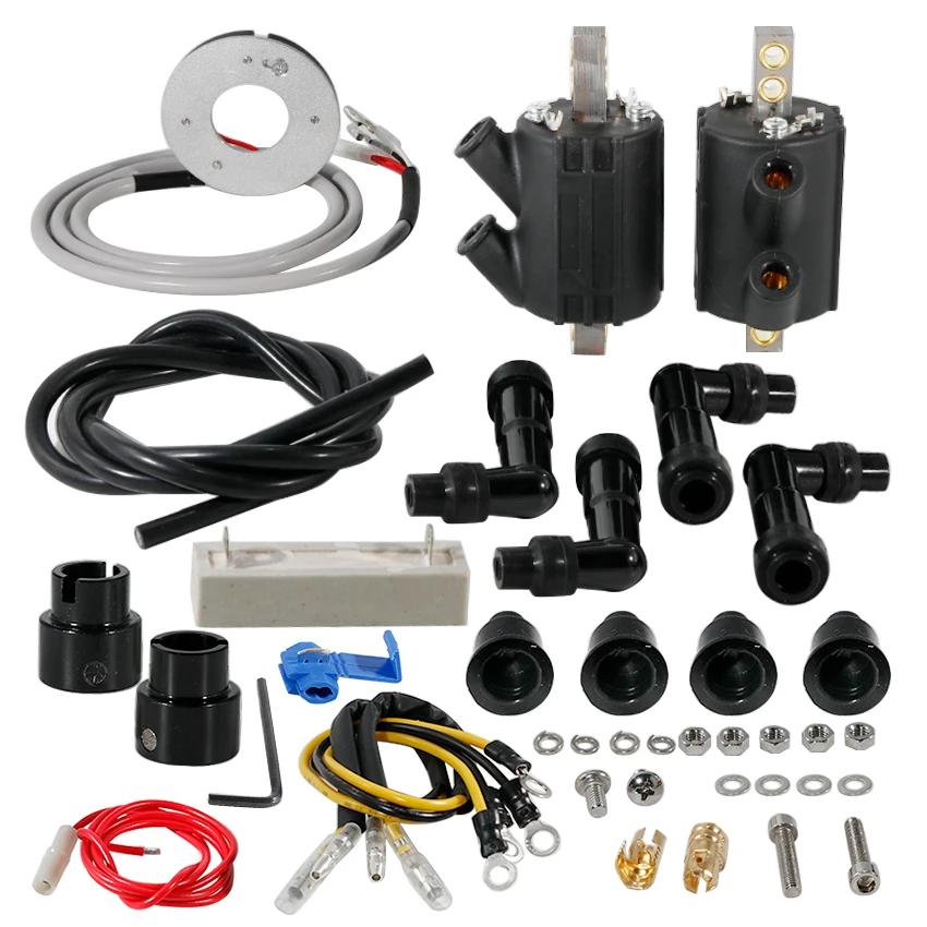 For Honda GL1000LTD Limited Goldwing 1000 / GL1000 Goldwing 1000 1976 Motorcycle Dual Fire Ignition Coil Sensor Assembly Kit Fit