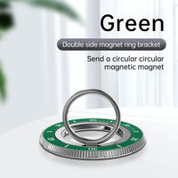 Magnetic Metal Ring Holder For Iphone Samsung Huawei Foldable 360° Rotation Phone Stand With Clock Scale Finger Ring Kickstand