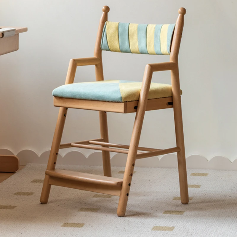 

Wooden Chairs Kids Chair Growing Children Designer Furniture Wood School Children's Stool Child Room Chaise Enfants Safety Seats