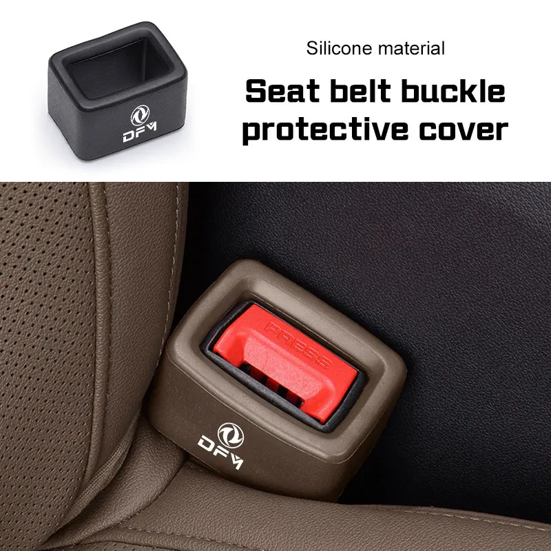 Car Seat Belt Buckle Protector For Dongfeng DFSK DFM Glory 560 580 330 370 360 IX5 Safety Belt Anchor Socket Protection Cover