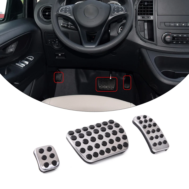 

For Mercedes Benz V-Class W447 VITO Metris Viano W639 Valente V250 MB Marco AMG Car Pedals Accelerator Gas Brake Pedal Cover