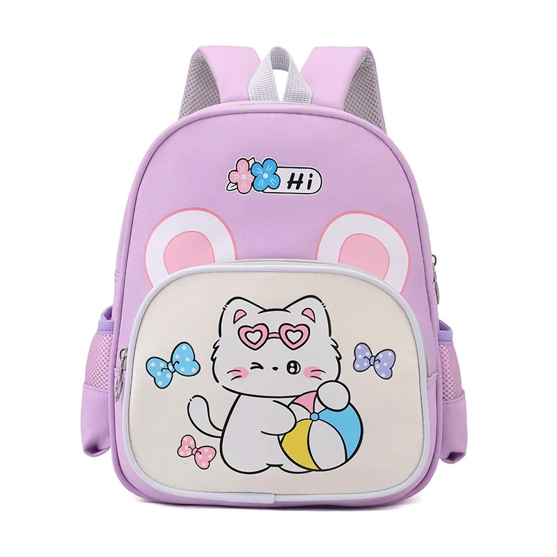 Toddler Girls Cute Cat Animal Shape Backpack Kids Kindergarten School Bag Children Daypack Preschool Nursery Shoulder Bags