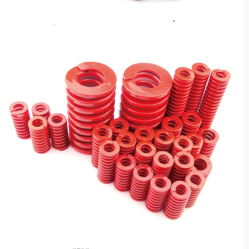 2Pcs Red Spiral Stamping Compression Die Spring OD 16mm ID 8mm  Length 20/25/30/35/40/45/50/55/60/65/70/75/80/90/100/125/150mm