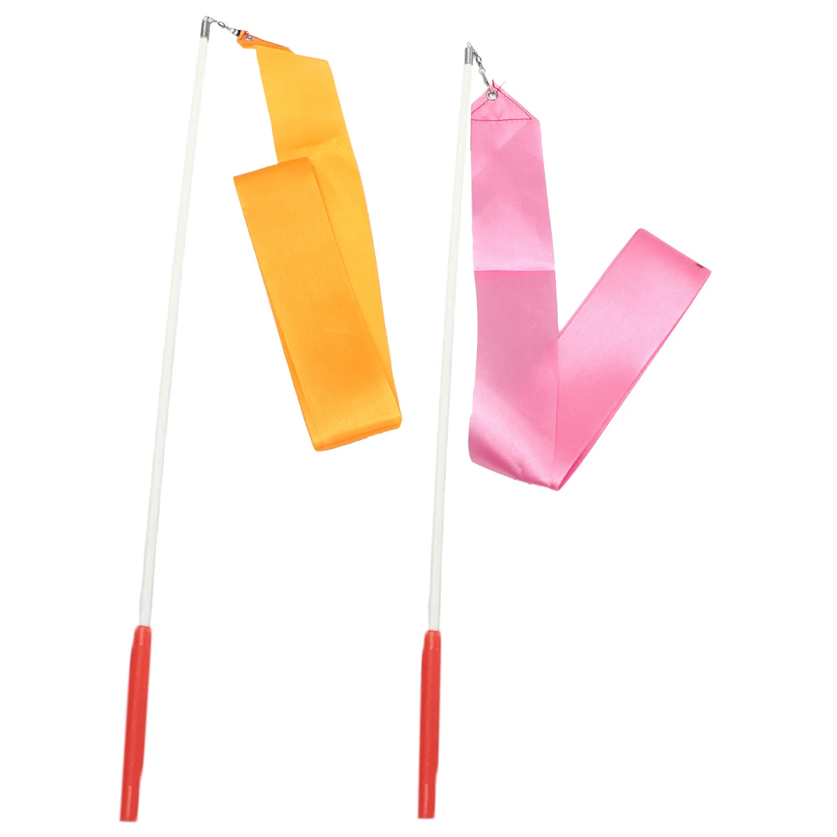 4 قطعة شريط الجمباز الإيقاعي يأتي مع مقبض 4 أمتار قضيب دوار للرقص لفرقة الجمباز للأطفال